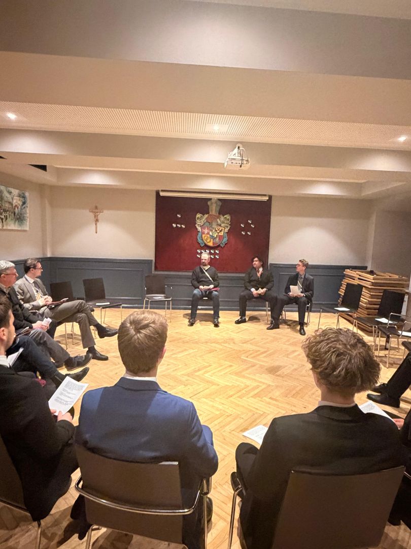 Altherrentränke „Osterbesinnung mit Bbr. MilKurat P.Prior MMag. Jakob Stoiber v. Aristoteles“